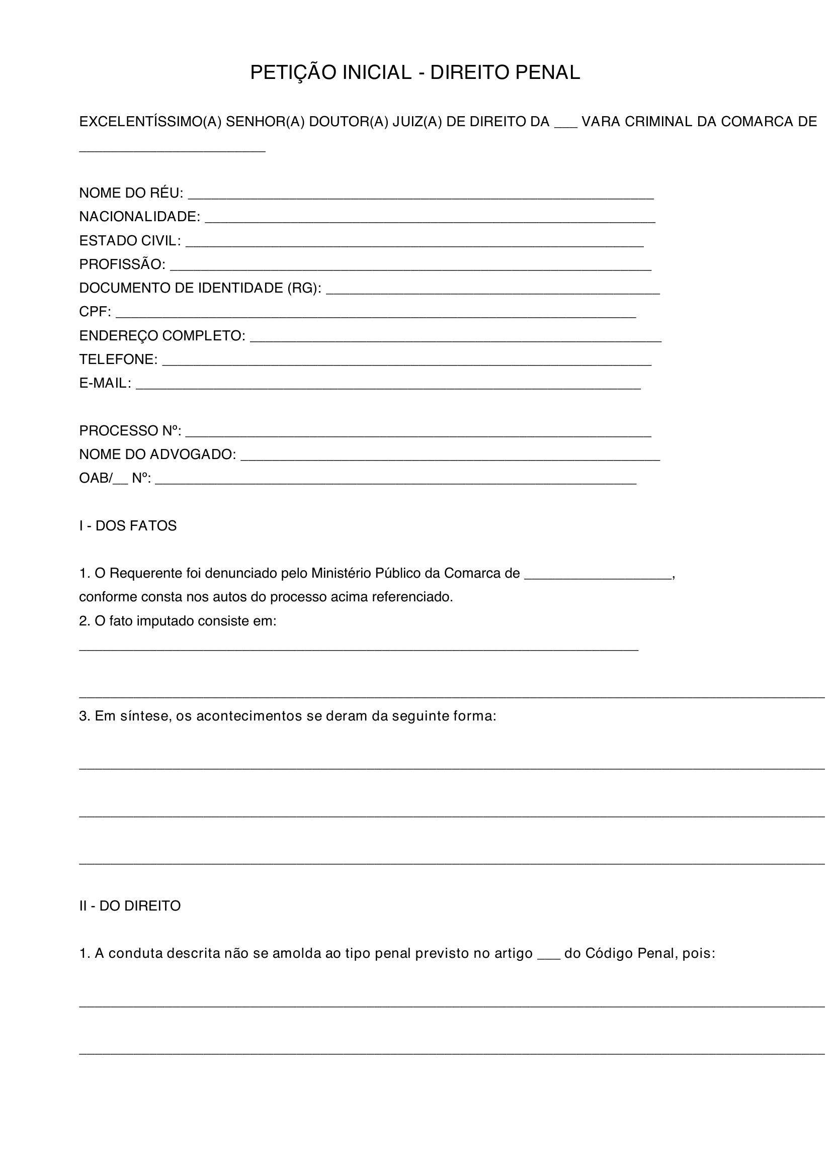 Modelo De Rese Penal